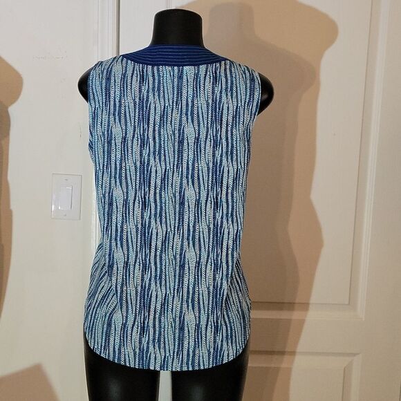BRAND NEW LIZ CLAIBORNE MULTI-COLOR SLEEVELESS SHIRT - Picture 8 of 14